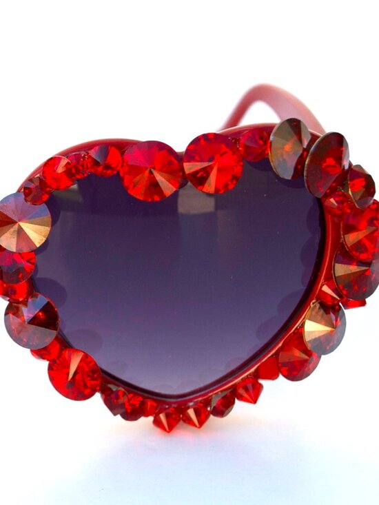 GASOLINE GLAMOUR THIS MEANS WAR LOLITA HEART SUNGLASSES ❤️??? main image 4